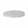 Couvercle PET transparent plat Diam: 9,5 cm 9,5 x 1 cm x 100 unités