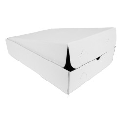 Boîte traiteur lunch carton microcannelé blanc 28 x 19 x 6 cm - 25 unités