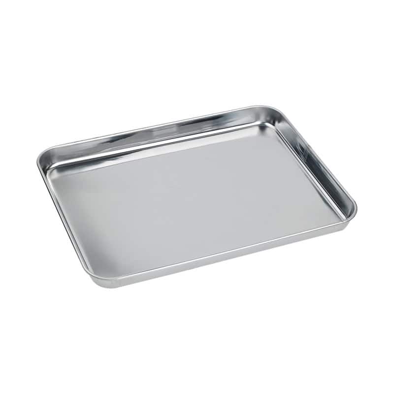 Plateau en acier inoxydable - 31x24x2,5cm x10pcs