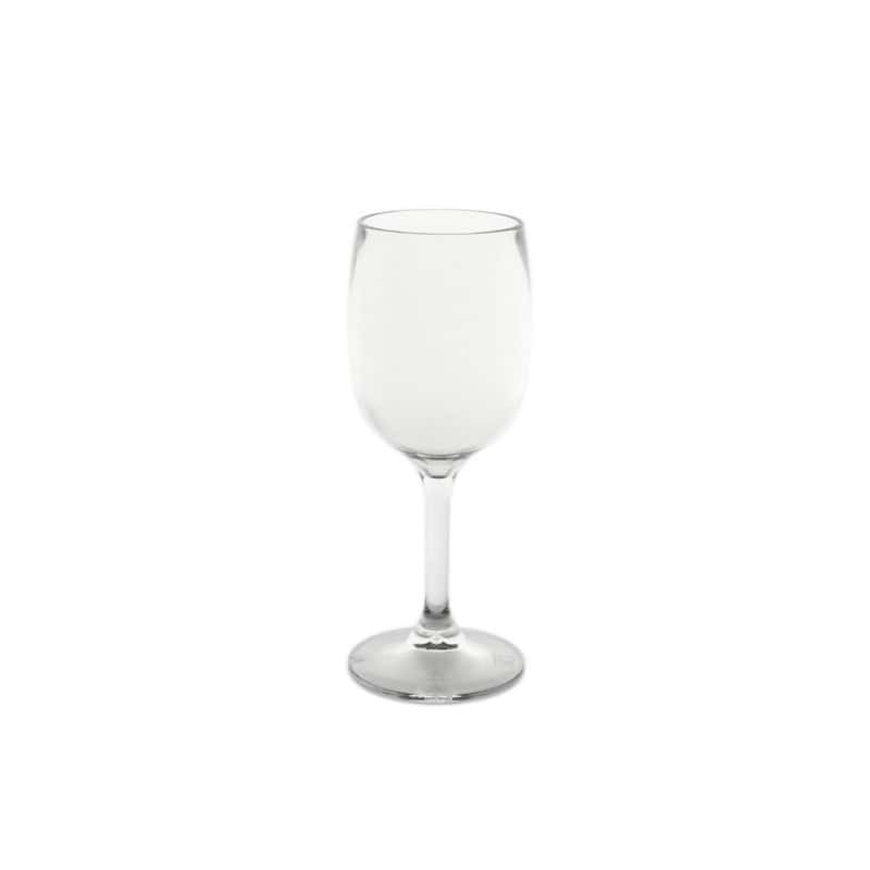 Verre a pied cupoly reutilisable transparent empilable 150 ml x10pcs