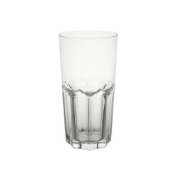 Verre a facette long drink copoly reutilisable transparent - 330ml x48pcs