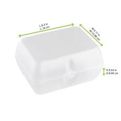 Boite burger reutilisable 160x130x90 mm x24 pcs