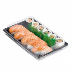 Grande barquette Sushi noire 240 x 150