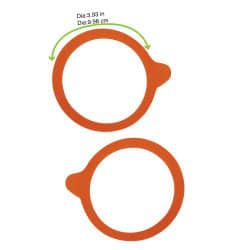Joint de conservation pour bocal weck 100mm - x10pcs