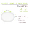 "Phoenix" Couvercle RÃ©employable Translucide Diam188Mm H7Mm X24Pcs (6X4Pcs)