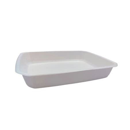 Barquette scellable pulpe laminée PLA "gastronorme" 1/2 - 32,5 cm x 26,5 cm x 5,2 cm Barquette scellable pulpe laminée PLA "gastronorme" 1/2 - 32,5 cm x 26,5 cm x 5,2 cm