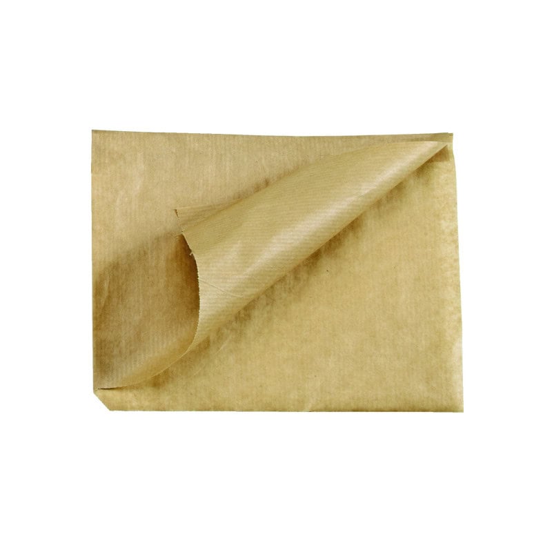 Sac papier brun ouvert sur 2 côtés  - 17 cm x 16 cm - 1000 unités