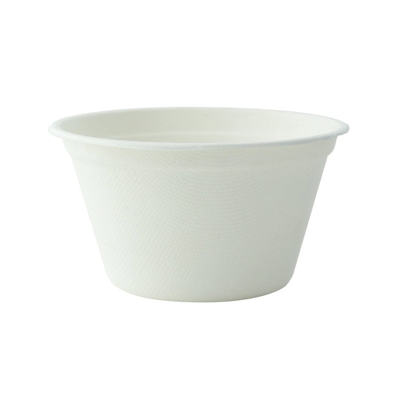 Gobelet pulpe blanc  - 11,6 cm x 7 cm x 6,3 cm - 50 unités