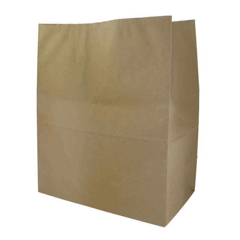 Sac SOS double-paroi papier kraft brun  - 32 cm x 17 cm x 38 cm - 250 unités