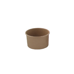 Pot carton kraft brun chaud et froid  - 6,1 cm x 4 cm x 4 cm - 50 unités