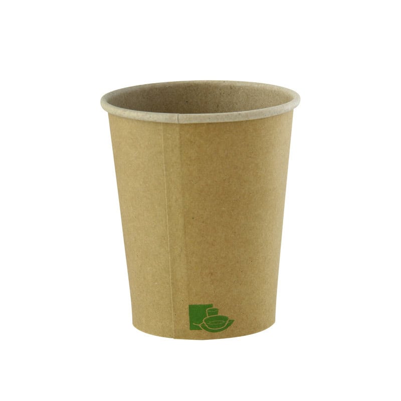 Gobelet carton kraft light "Zen"  - 72 ml - 5,4 cm x 3,7 cm x 5,7 cm.