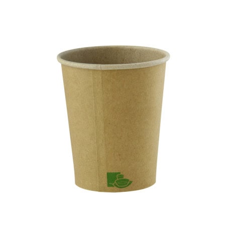 Gobelet carton kraft light "Zen"  - 72 ml - 5,4 cm x 3,7 cm x 5,7 cm.