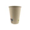 Gobelet en fibres de bambou avec laminage PE- 350 ml - 9 cm x 6 cm x 11 cm.