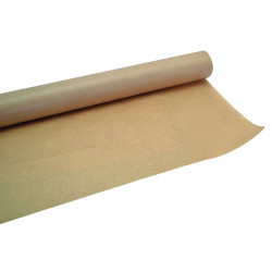 Rouleau de papier kraft brun (40gsm + PE 10gsm), laize de 22,5 cm x 300m x18 cm diamÃ¨tre - DiamÃ¨tre tube 7,6 cm