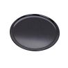 Plateau/assiette noir pour pizza en aluminium anodiséØ203mm H8 mm, 12pcs
