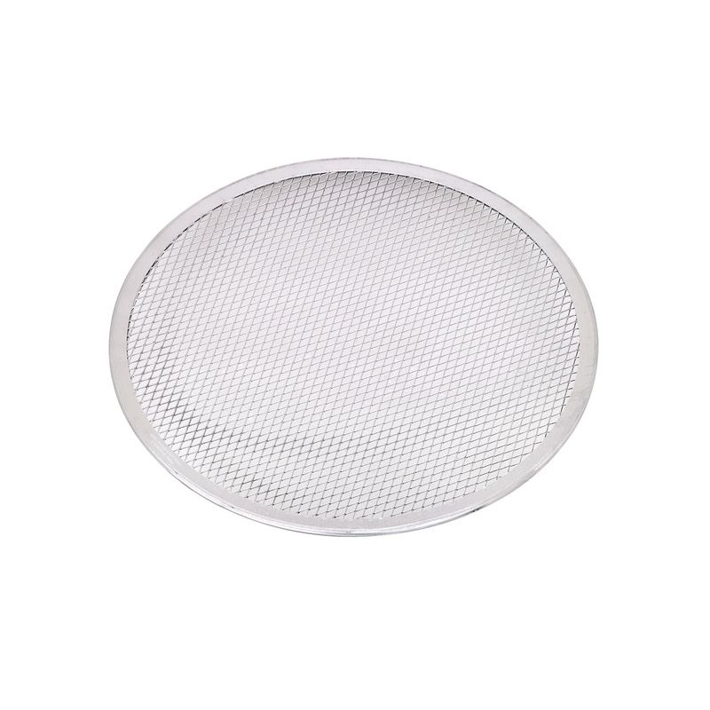 Grille à pizza ronde aluminium à fond ajouré Ø355,6mm H4 mm, 12pcs