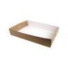 Plateau en carton kraft 450x308, H79 mm, 100pcs