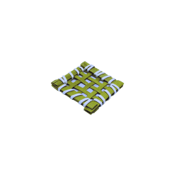 Carré bambou tressé 50x50mm