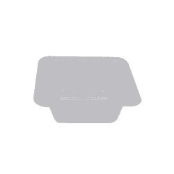 Barquette plastique PS translucide carrée  62x62mm H23mm 40ml