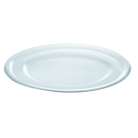 Assiette plastique transparente ronde