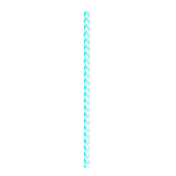 Chalumeau papier à chevron bleu turquoise   H197mm