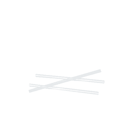 Paille plastique PP droite transparente en boite PVC   H125mm