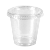 Pot à dessert transparent en plastique PET  H35mm 80ml