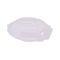 Saladier PET rond avec couvercle charnière   H30mm 500ml