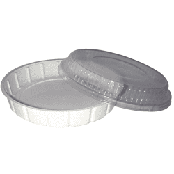 Saladier plastique PS rond blanc  H30mm 600ml