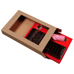 Insert carton noir pour boîtes sushi 410x270mm H25mm