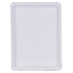 Assiette carton blanc rectangulaire