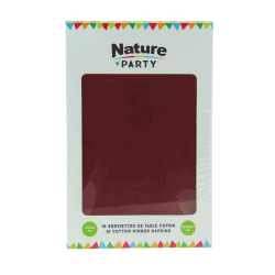 Serviette coton rouge