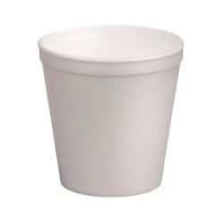 Pot plastique PS blanc isotherme    500ml