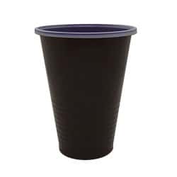 Gobelet Plastique Ps Marron Blanc Pour Distributeur Par 100 unités L: 7 cm l: 4,3 cm H: 9,5 cm