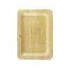 Assiette rectangulaire en feuille de bambou "Zebra" 20 x 14 x 1 cm x 10 unités