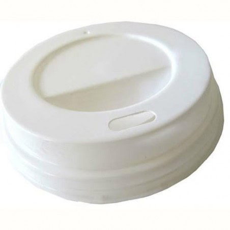 Couvercle dome blanc pour gobelet 100 ml