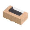 Boîte sushi avec fenêtre antibuée pour 4-6 pieces 120x70mm H40mm - 50 Pcs