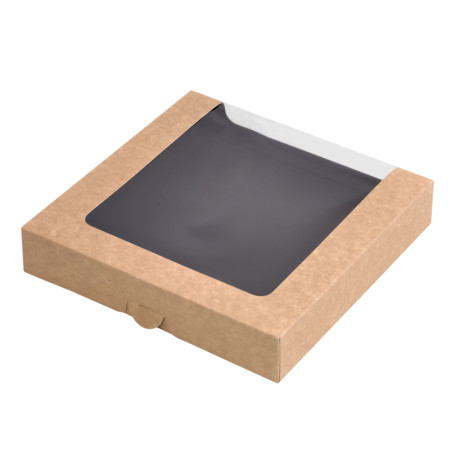Boîte sushi avec fenêtre antibuée pour 30-38 pieces 220x220mm H40mm - 50 Pcs Boîte sushi avec fenêtre antibuée pour 30-38 pieces 220x220mm H40mm - 50 Pcs