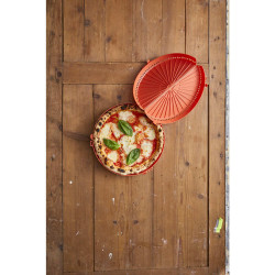 Boîte à pizza ronde réutilisable Ø340mm H28 mm, 2pcs