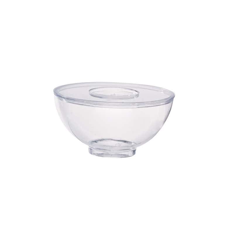 Mise en bouche bol plastique transparent sauce