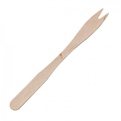 Mini fourchette en bois 14 cm