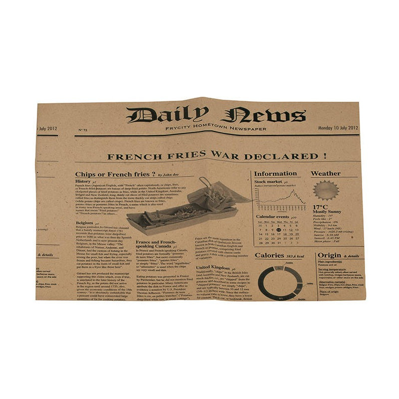Papier brun "Daily News"