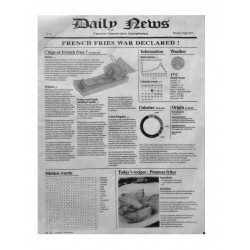 Papier ingraissable blanc "Daily News" 27x35cm