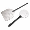 2 Pelles pizza perforées en aluminium pelle à enfourner et pelle à retourner 355x406mm - 1 unités