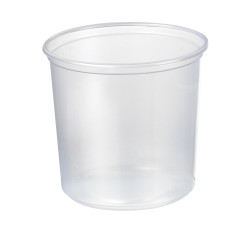 Pot Deli rond PP transparent 750 ml Diam: 11,6 cm 11,6 x 10,5 cm - 50 unités