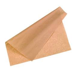 Papier alimentaire kraft brun ingraissable 40 x 40 cm - 1000 unités