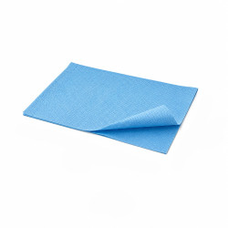 Lavette jetable bleue  - 50 cm x 30 cm - 25 unités