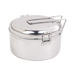 Noxbox boite ronde inox avec couvercle 900ml - 6 unités
