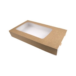 Etui en carton kraft pour plateau repas 455x311, H81 mm - 100 unités