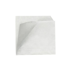 Sac papier blanc ingraissable ouvert sur 2 côtés  - 11 cm x 11 cm - 1000 unités
